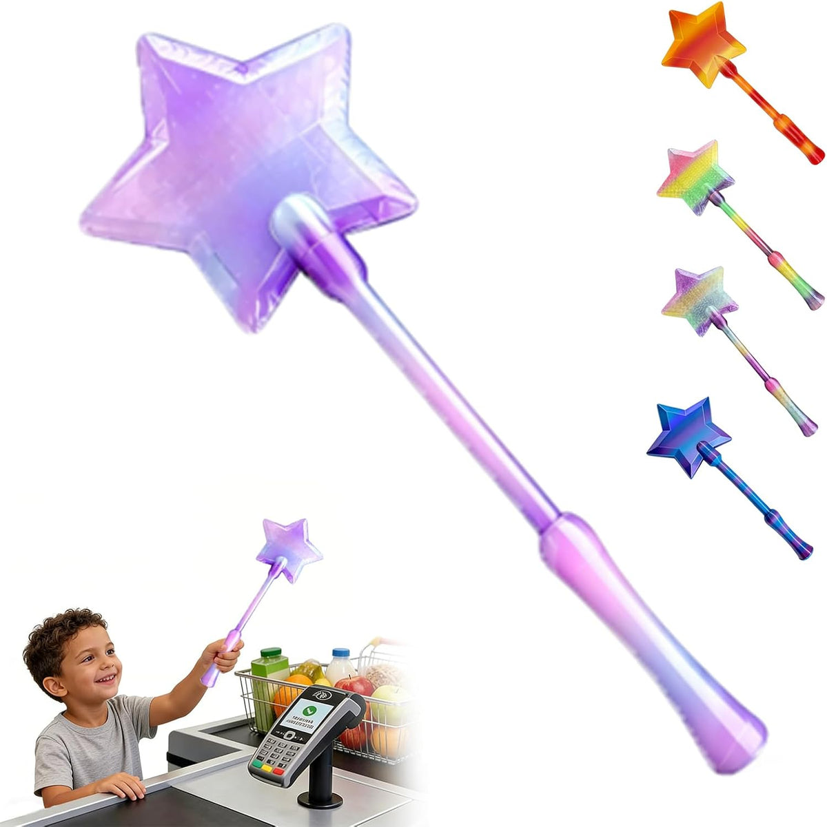 Credit Card Wand Tap to Pay Wand Magic Wand Credit Card Holder | 3D Printed Contactless Payment Card Holder, Easy NFC Checkout, For Debit & Credit Cards, Tap to Pay Accessory-2
