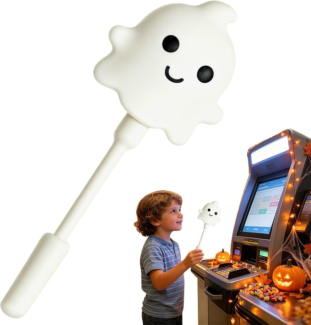 Halloween Credit Card Wand,3D Printed Credit Card Wand Tap to Pay (Pumpkin) | Ghost Pumpkin Design Debit Card Wand for Adults,Magic Halloween Vintage Pay Wand,Gift Card Holders