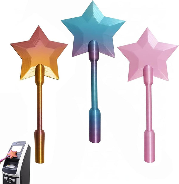Credit Card Magic Wand, 3D Printed Wand Tap to Pay for Daily Card Use | Fairy Wand Credit Card Holder, Suitable for Pranks and Contactless Payments, Travel, Home Storage, Desk Display, Office Use