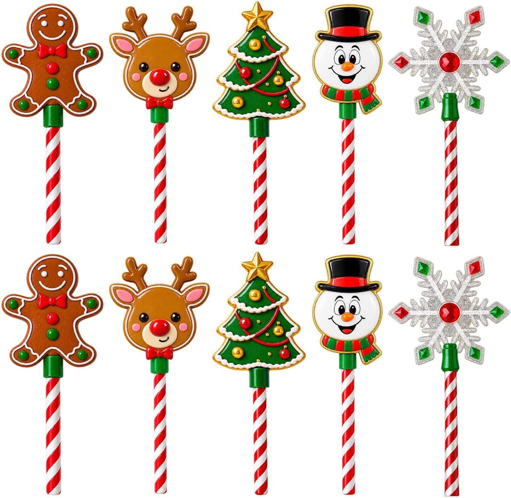 Christmas Tree Credit Card Wand Magic Tap To Pay Festive Payment Accessory | Contactless Checkout Prop For Compatible Terminals Cafes Markets Parties Display Holiday Gift(3pcs-a)