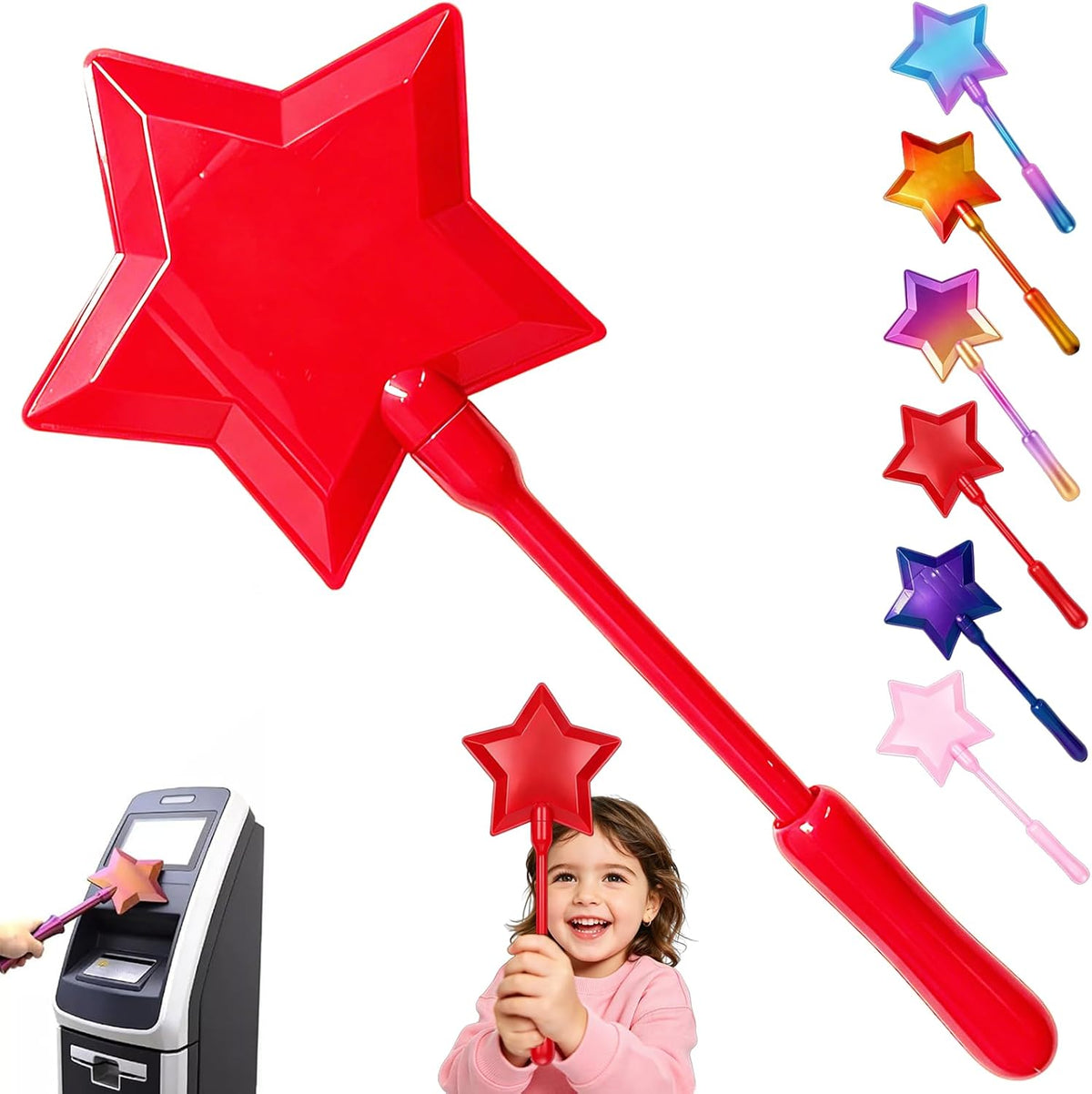 Credit Card Magic Wand, 3D Printed Wand Tap to Pay for Daily Card Use | Fairy Wand Credit Card Holder, Suitable for Pranks and Contactless Payments, Travel, Home Storage, Desk Display, Office Use